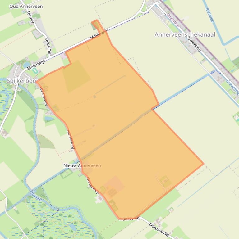 Kaart van postcodegebied 9657PC.