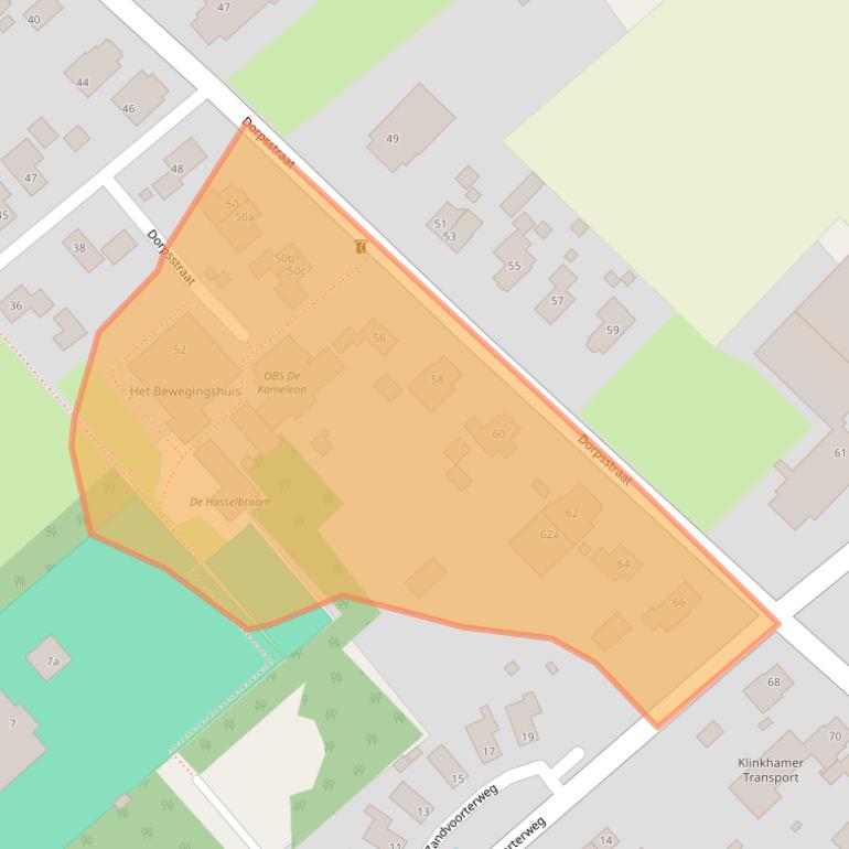 Kaart van postcodegebied 9658PC.