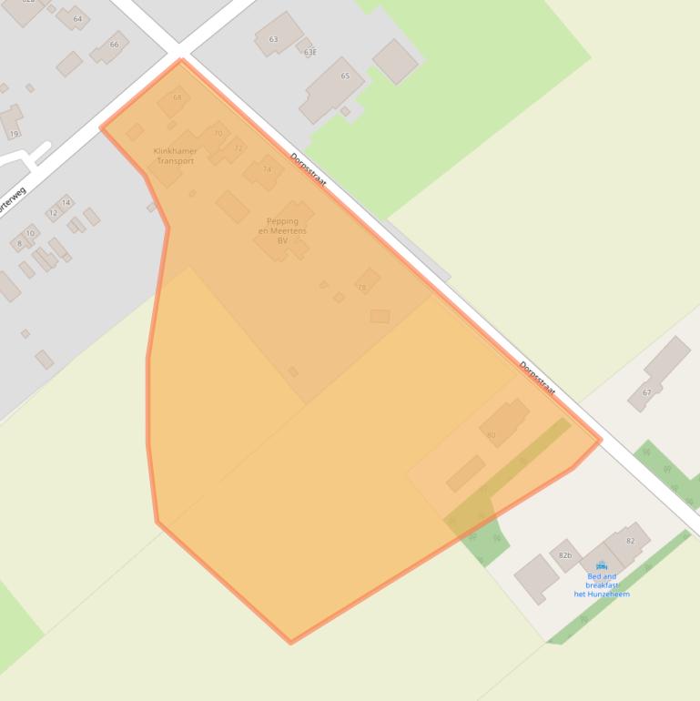 Kaart van postcodegebied 9658PD.