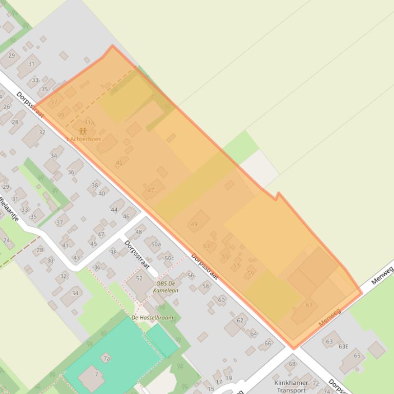 Kaart van postcodegebied 9658PH.