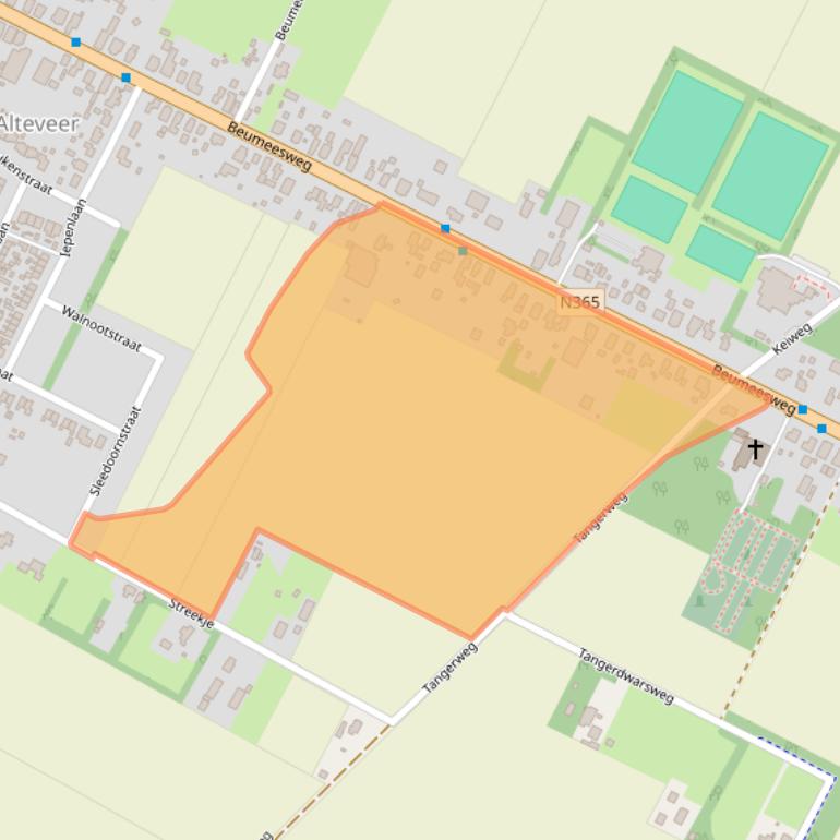 Kaart van postcodegebied 9661AD.