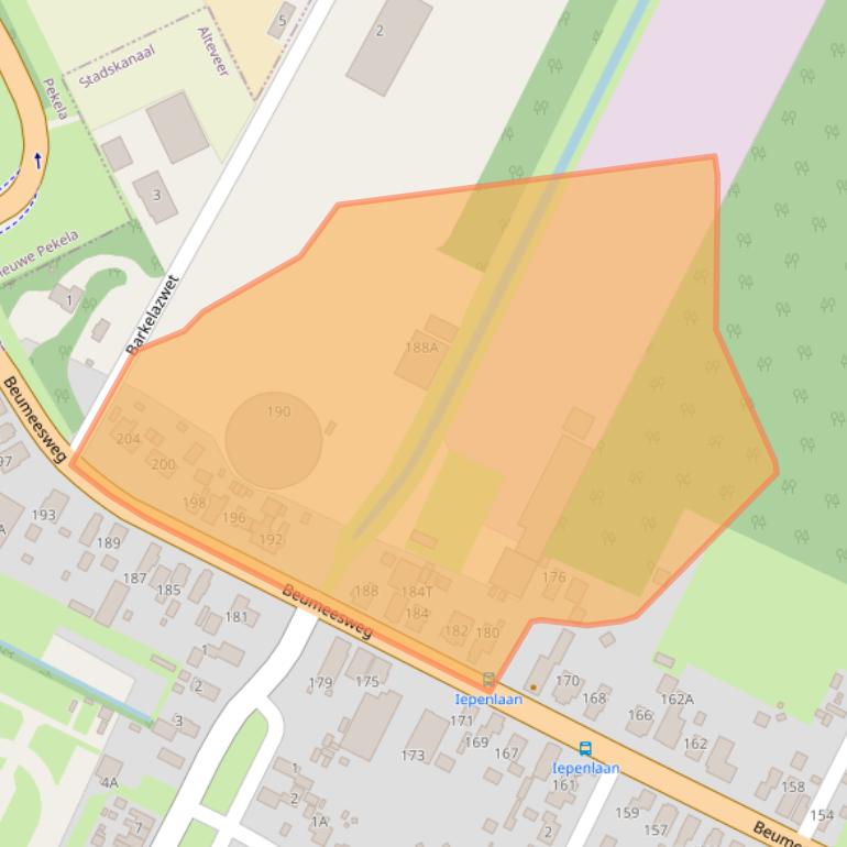 Kaart van postcodegebied 9661AN.