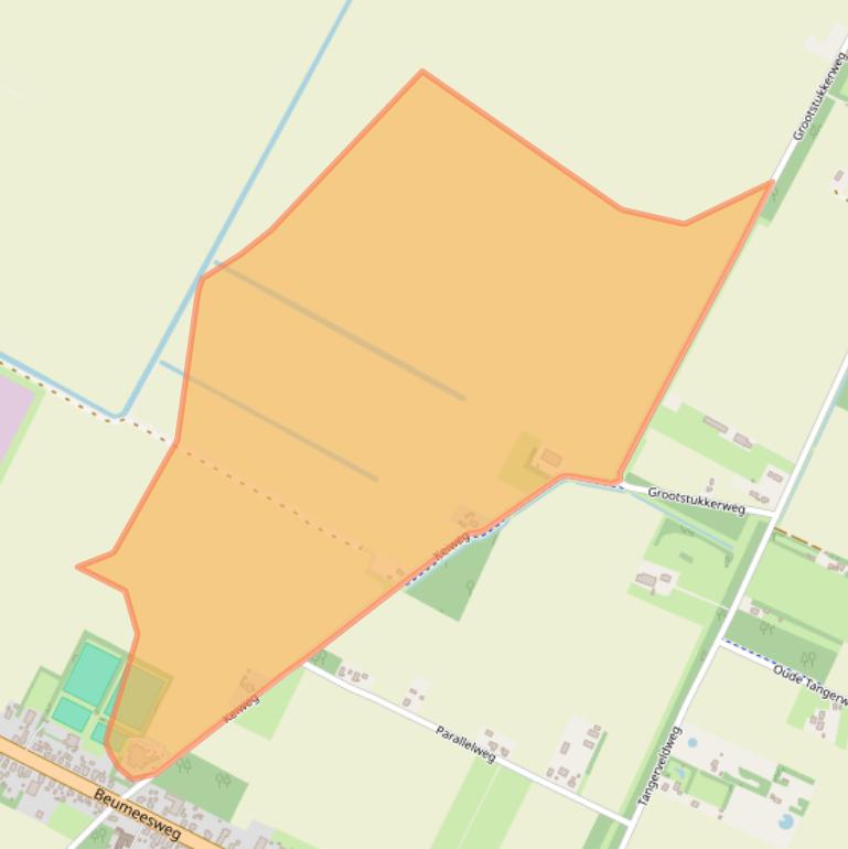 Kaart van postcodegebied 9661TV.