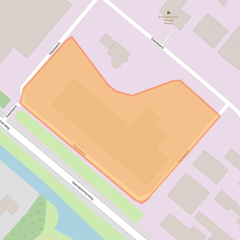 Kaart van postcodegebied 9663AX.