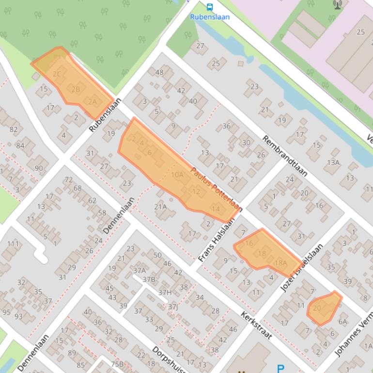 Kaart van postcodegebied 9663BW.