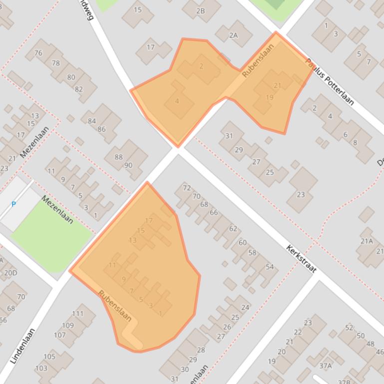 Kaart van postcodegebied 9663BX.