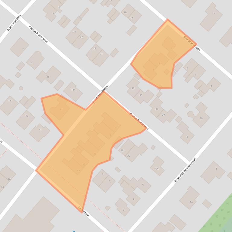 Kaart van postcodegebied 9663BZ.