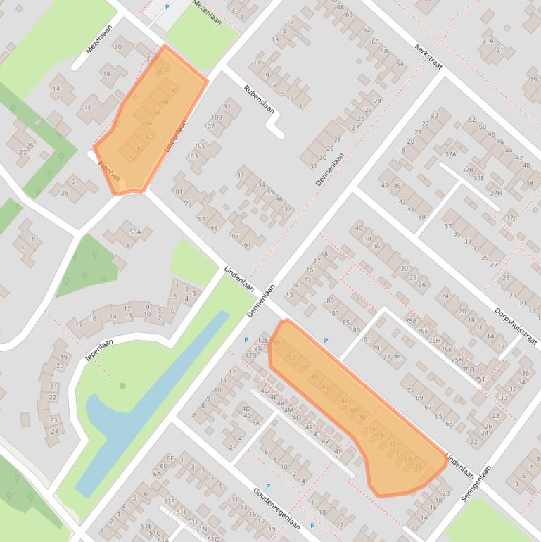 Kaart van postcodegebied 9663CJ.