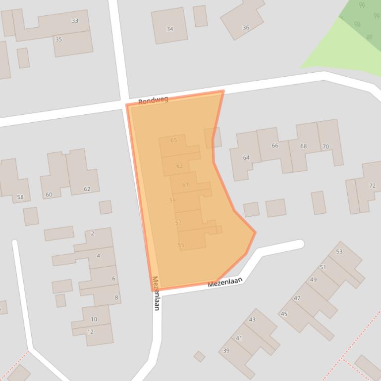 Kaart van postcodegebied 9663CK.