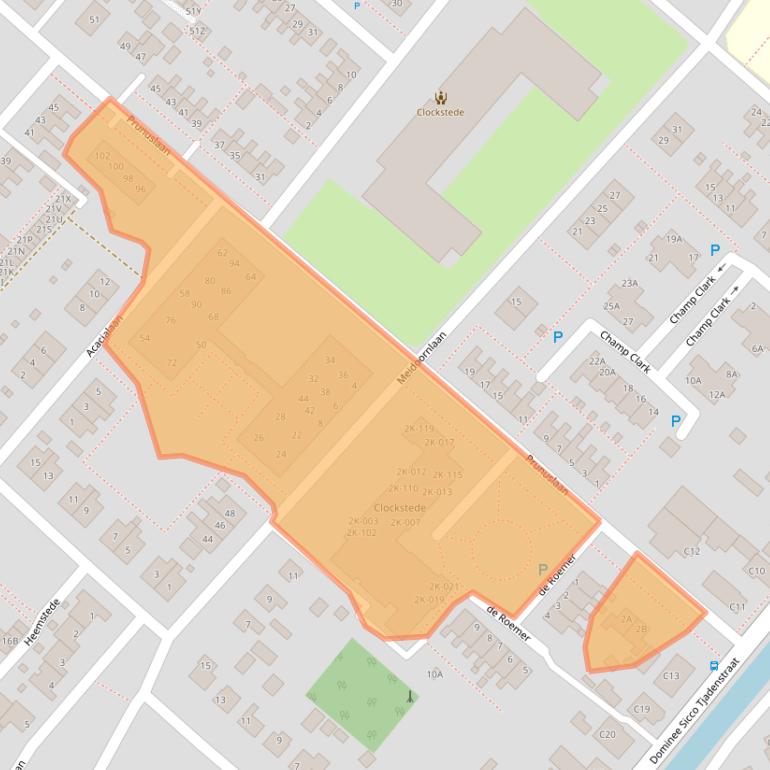 Kaart van postcodegebied 9663CW.