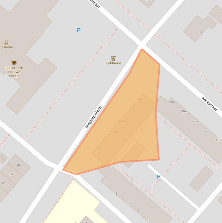 Kaart van postcodegebied 9663EB.