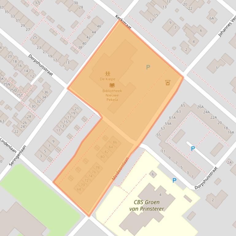 Kaart van postcodegebied 9663EG.