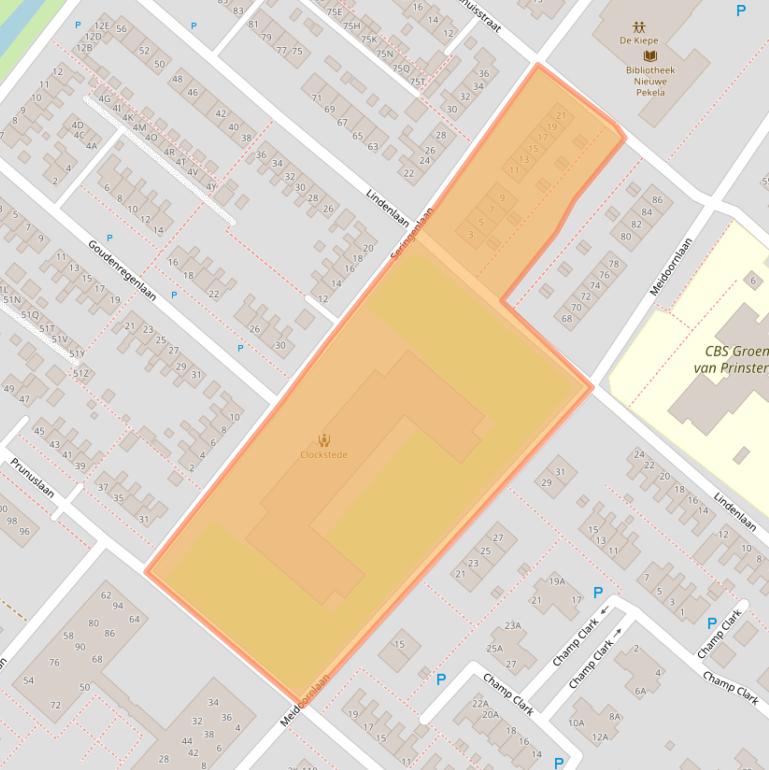 Kaart van postcodegebied 9663EH.