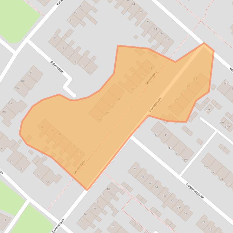 Kaart van postcodegebied 9663EN.