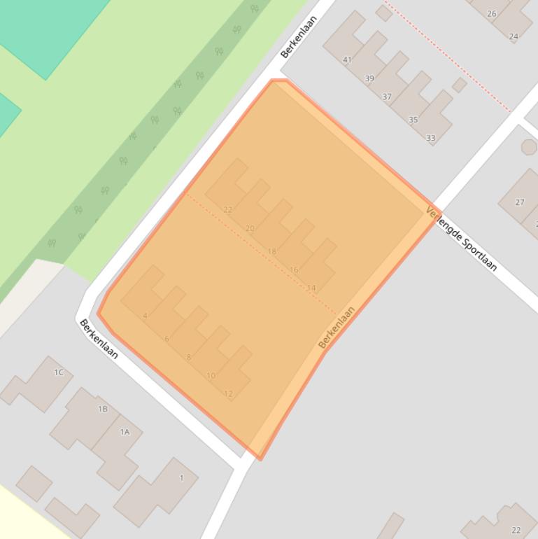 Kaart van postcodegebied 9663ES.