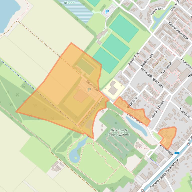 Kaart van postcodegebied 9663EZ.