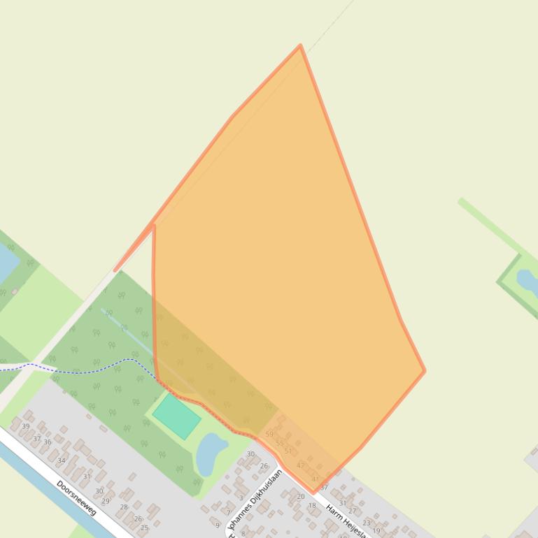 Kaart van postcodegebied 9663HC.