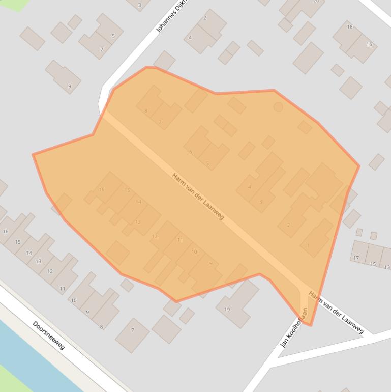 Kaart van postcodegebied 9663HE.