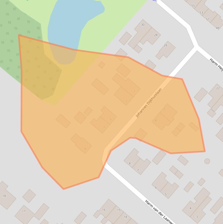 Kaart van postcodegebied 9663HG.