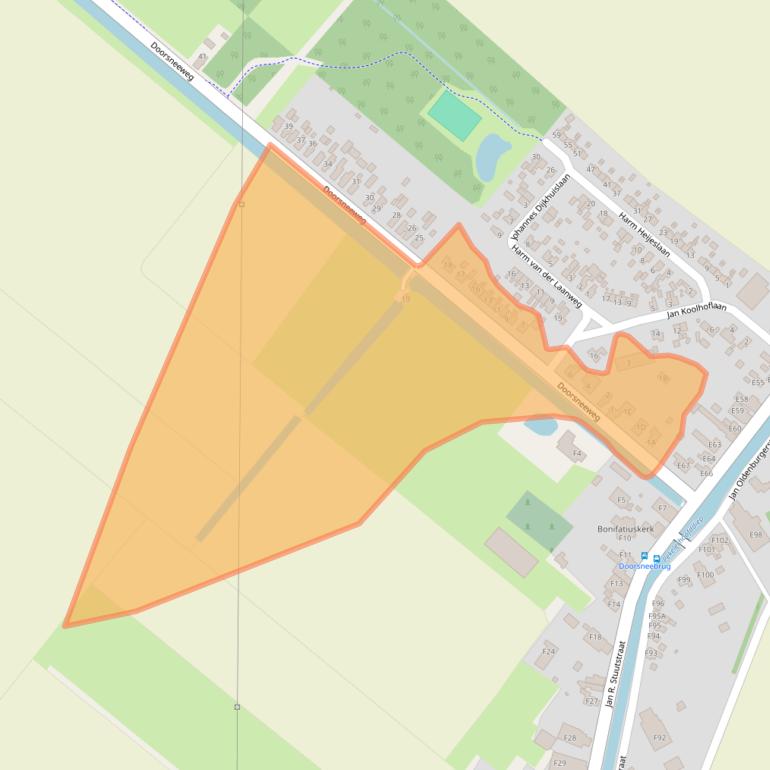 Kaart van postcodegebied 9663HH.