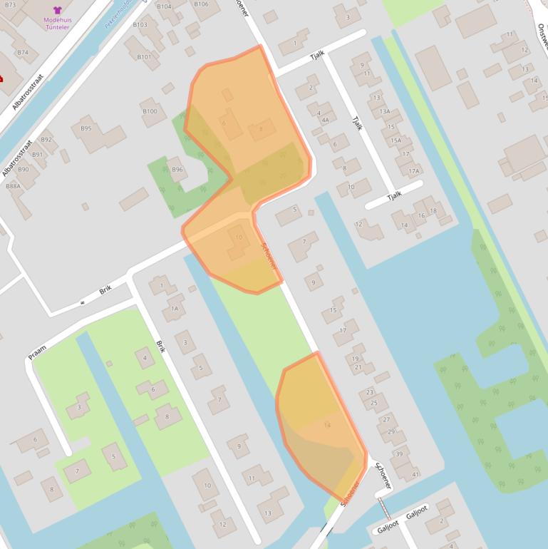 Kaart van postcodegebied 9663JA.