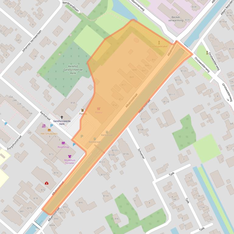 Kaart van postcodegebied 9663PP.