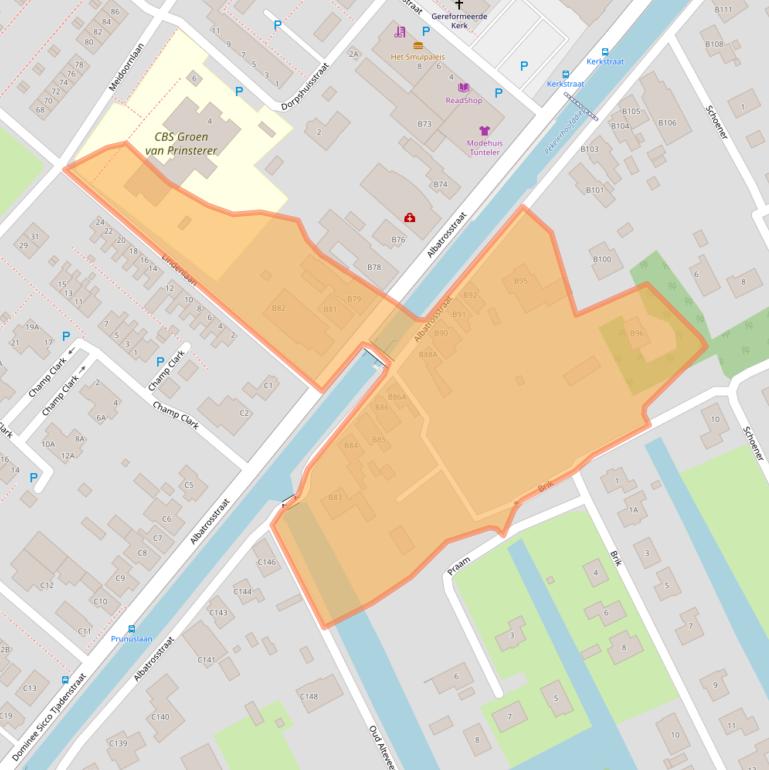 Kaart van postcodegebied 9663PS.