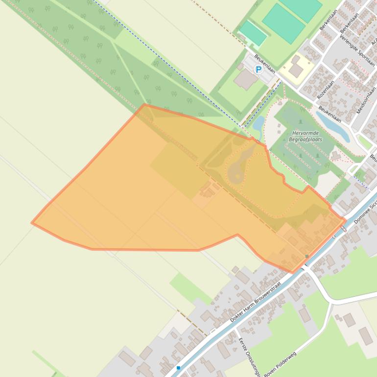 Kaart van postcodegebied 9663RK.