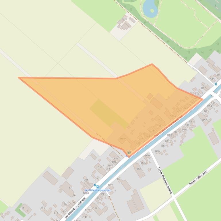 Kaart van postcodegebied 9663RL.