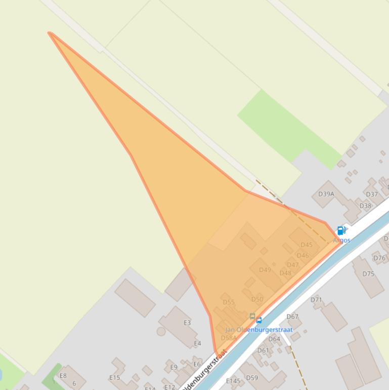 Kaart van postcodegebied 9663RP.