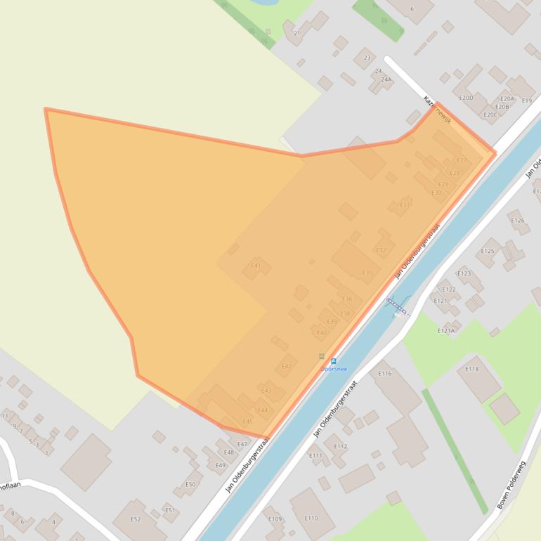 Kaart van postcodegebied 9663RT.