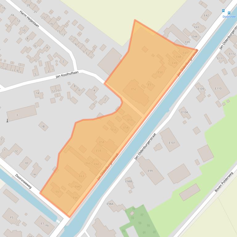 Kaart van postcodegebied 9663RV.