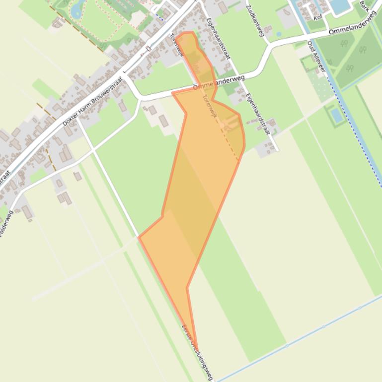 Kaart van postcodegebied 9663SB.