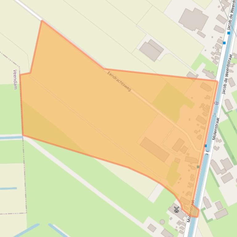 Kaart van postcodegebied 9663SR.