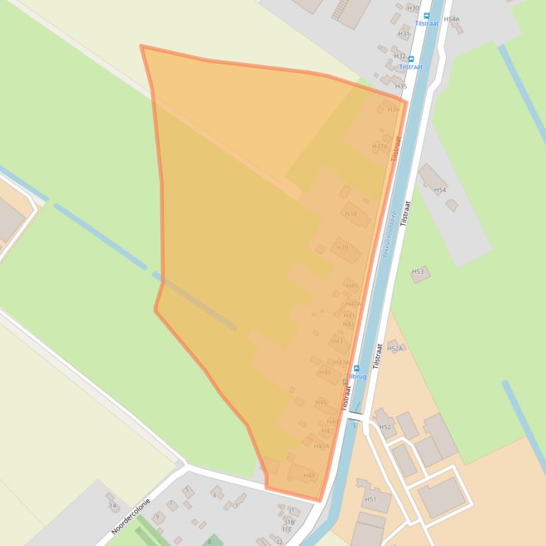 Kaart van postcodegebied 9663TC.