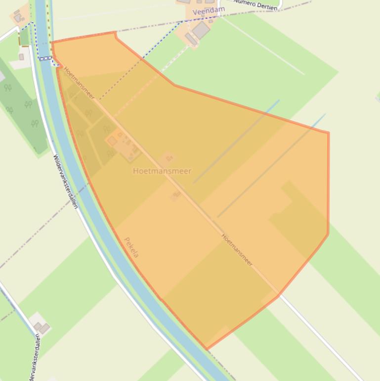 Kaart van postcodegebied 9663TJ.