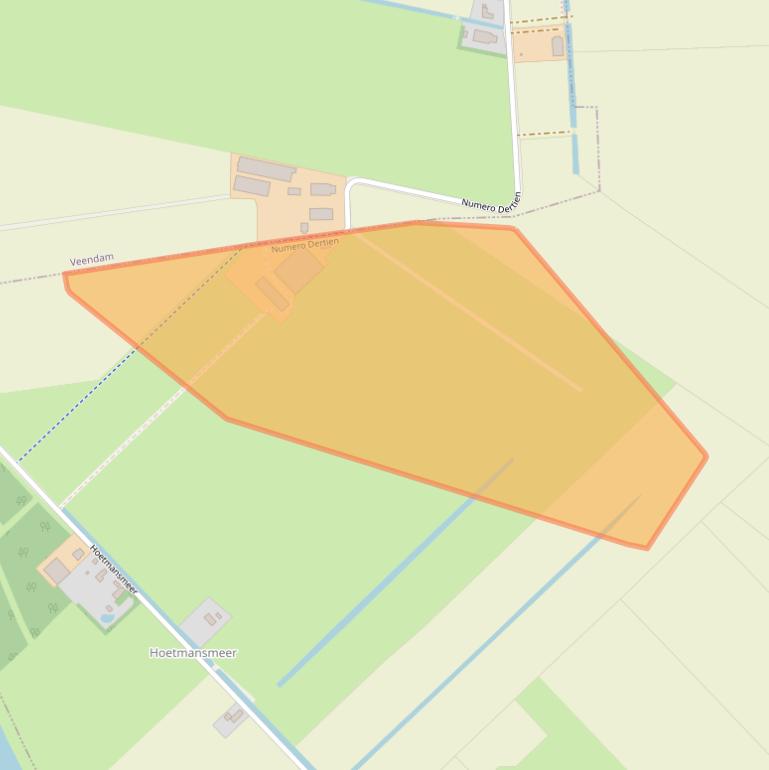 Kaart van postcodegebied 9663TW.