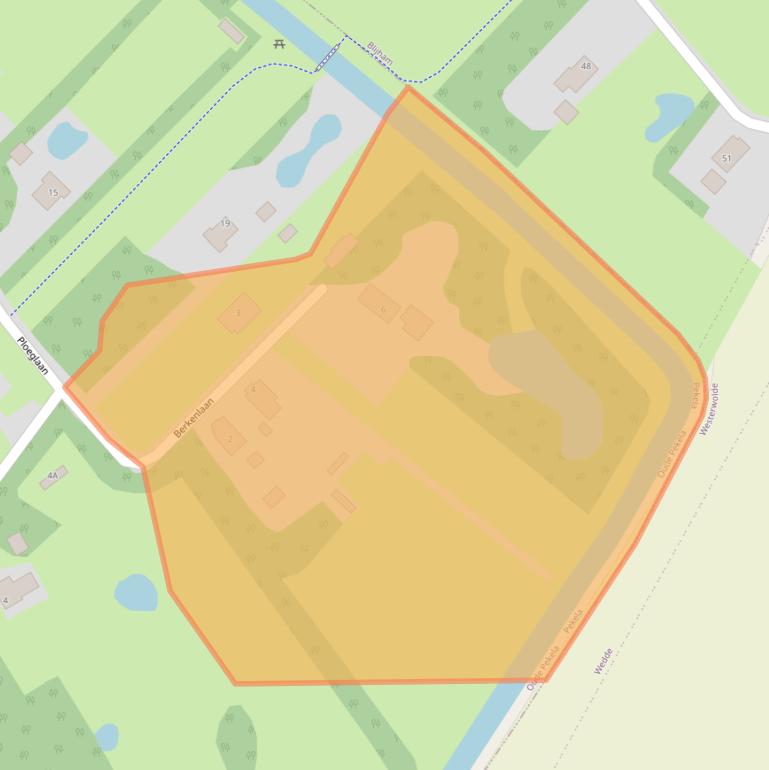 Kaart van postcodegebied 9665AH.