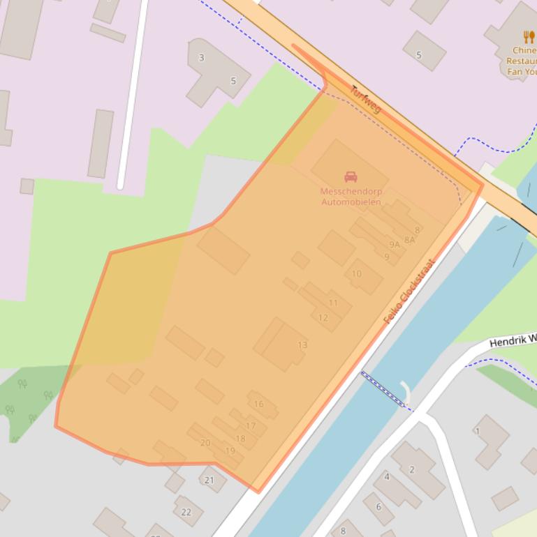 Kaart van postcodegebied 9665BA.