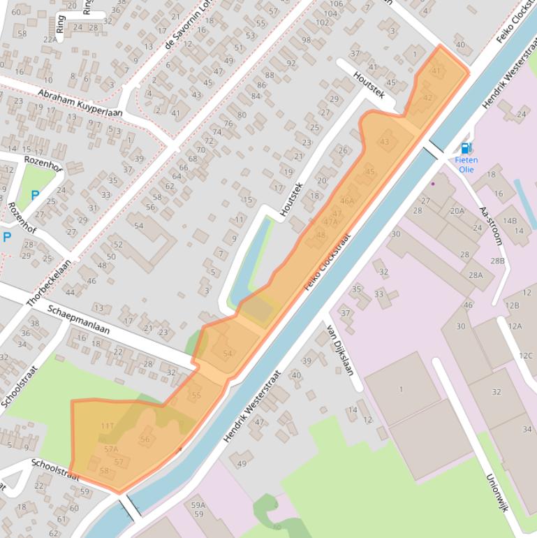 Kaart van postcodegebied 9665BC.