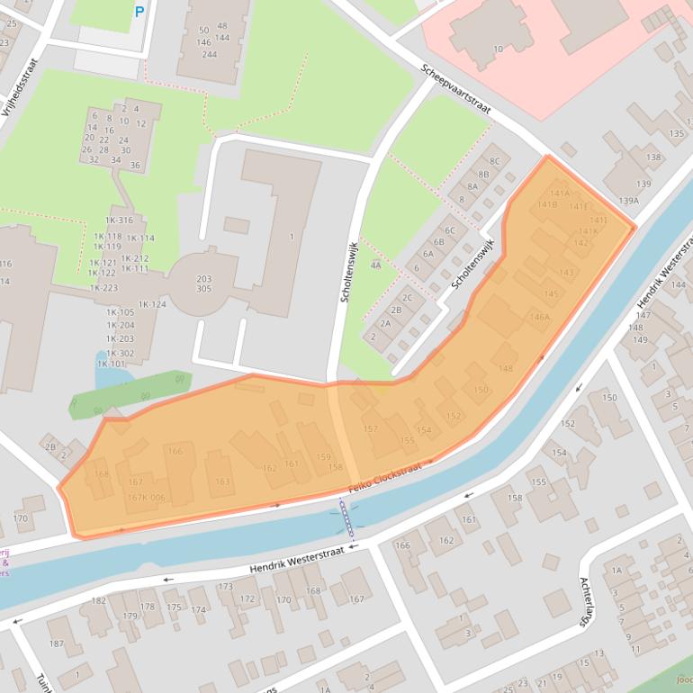Kaart van postcodegebied 9665BJ.