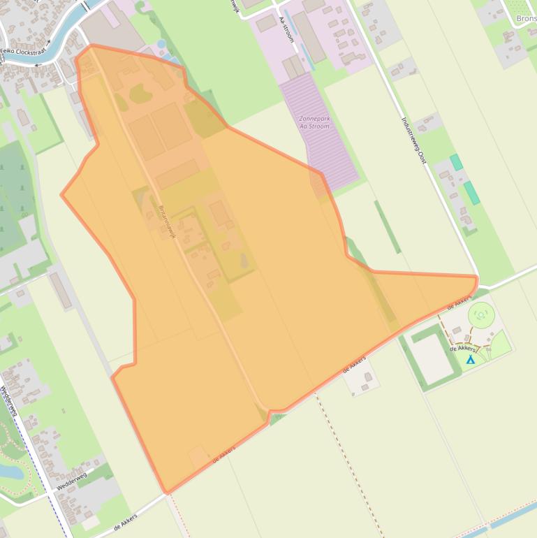 Kaart van postcodegebied 9665BS.