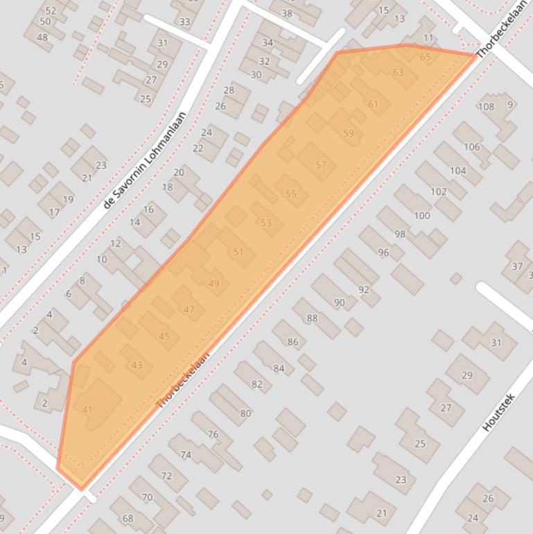 Kaart van postcodegebied 9665CB.