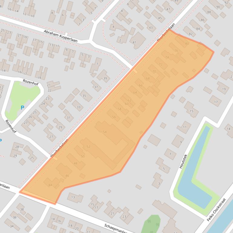 Kaart van postcodegebied 9665CE.