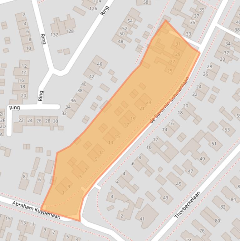 Kaart van postcodegebied 9665CJ.