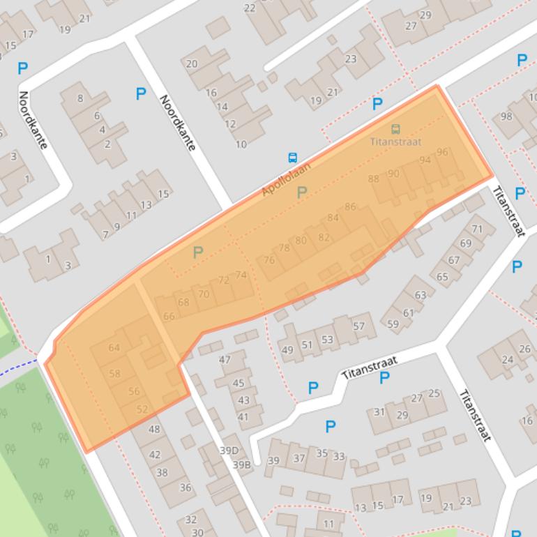 Kaart van postcodegebied 9665CT.