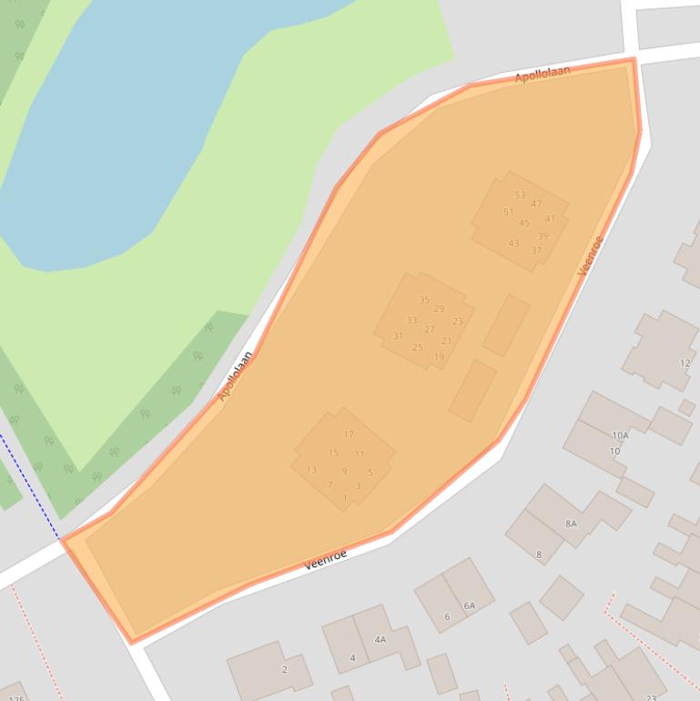 Kaart van postcodegebied 9665CX.