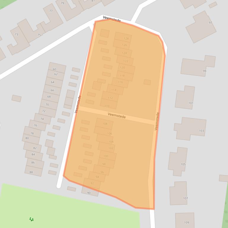 Kaart van postcodegebied 9665EG.