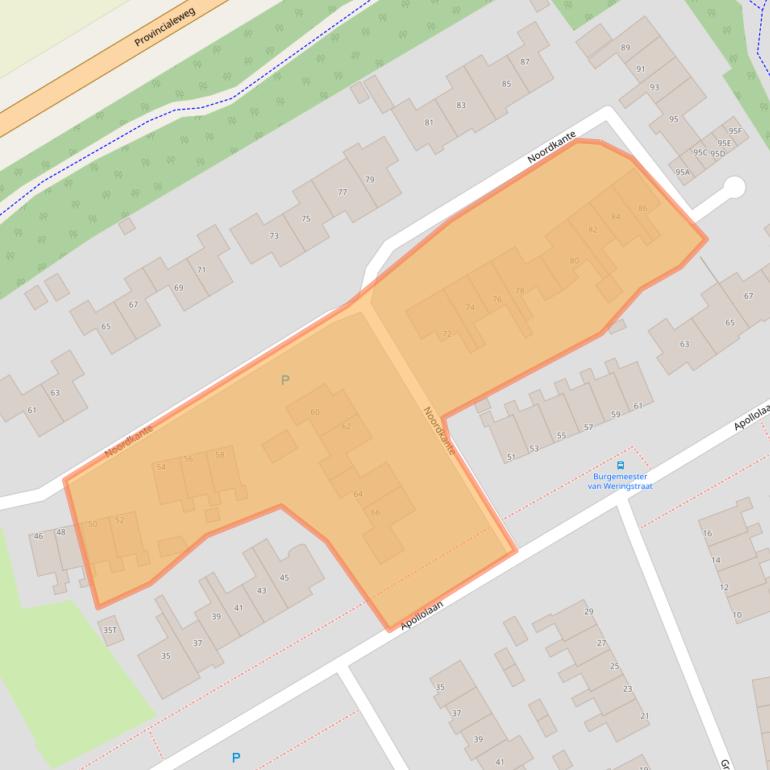 Kaart van postcodegebied 9665ES.