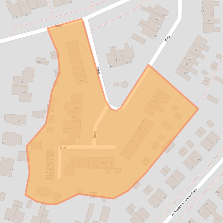 Kaart van postcodegebied 9665EV.